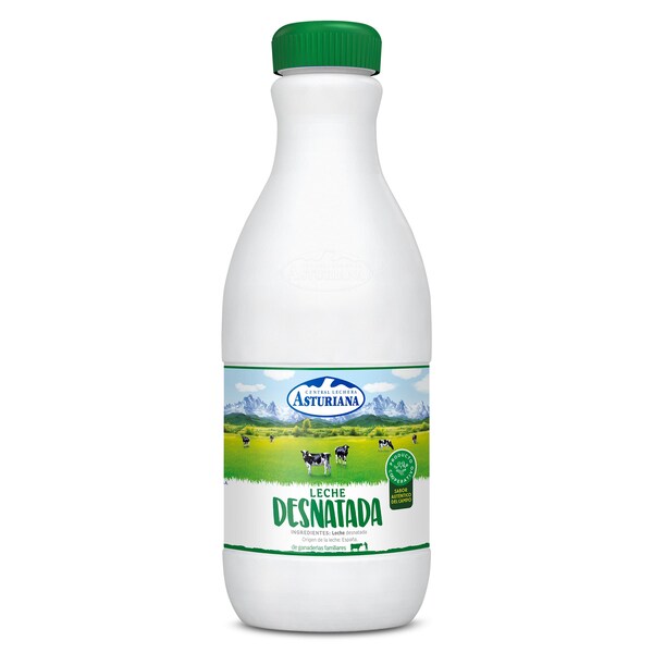 Leche Desnatada Asturiana Botella 1,5 L.