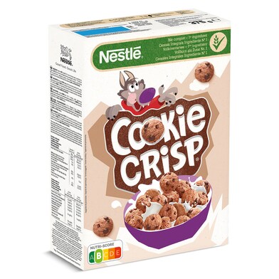Cereales de trigo y maíz tostados con pepitas al cacao Nestlé Cookie Crisp caja 375 g-0 Cereales de trigo y maíz tostados con pepitas al cacao Nestlé Cookie Crisp caja 375 g-0