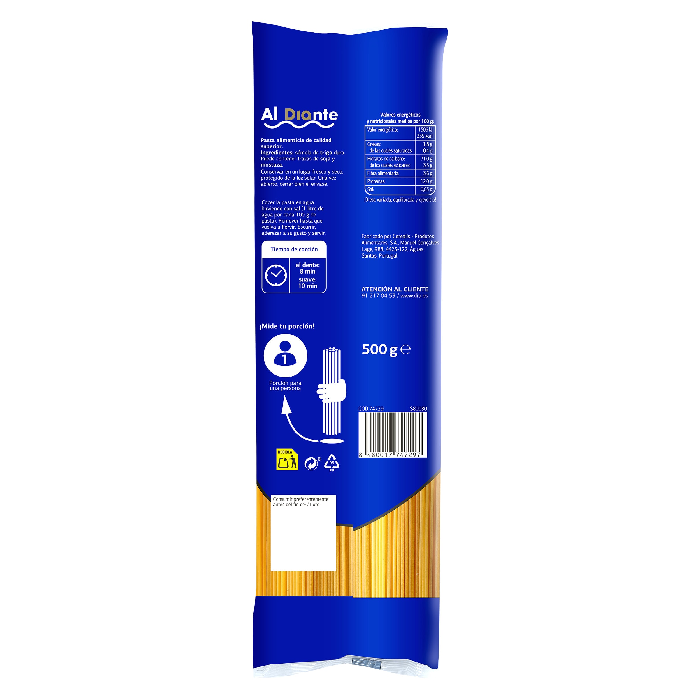 Tallarines Dia Al Diante 500 g