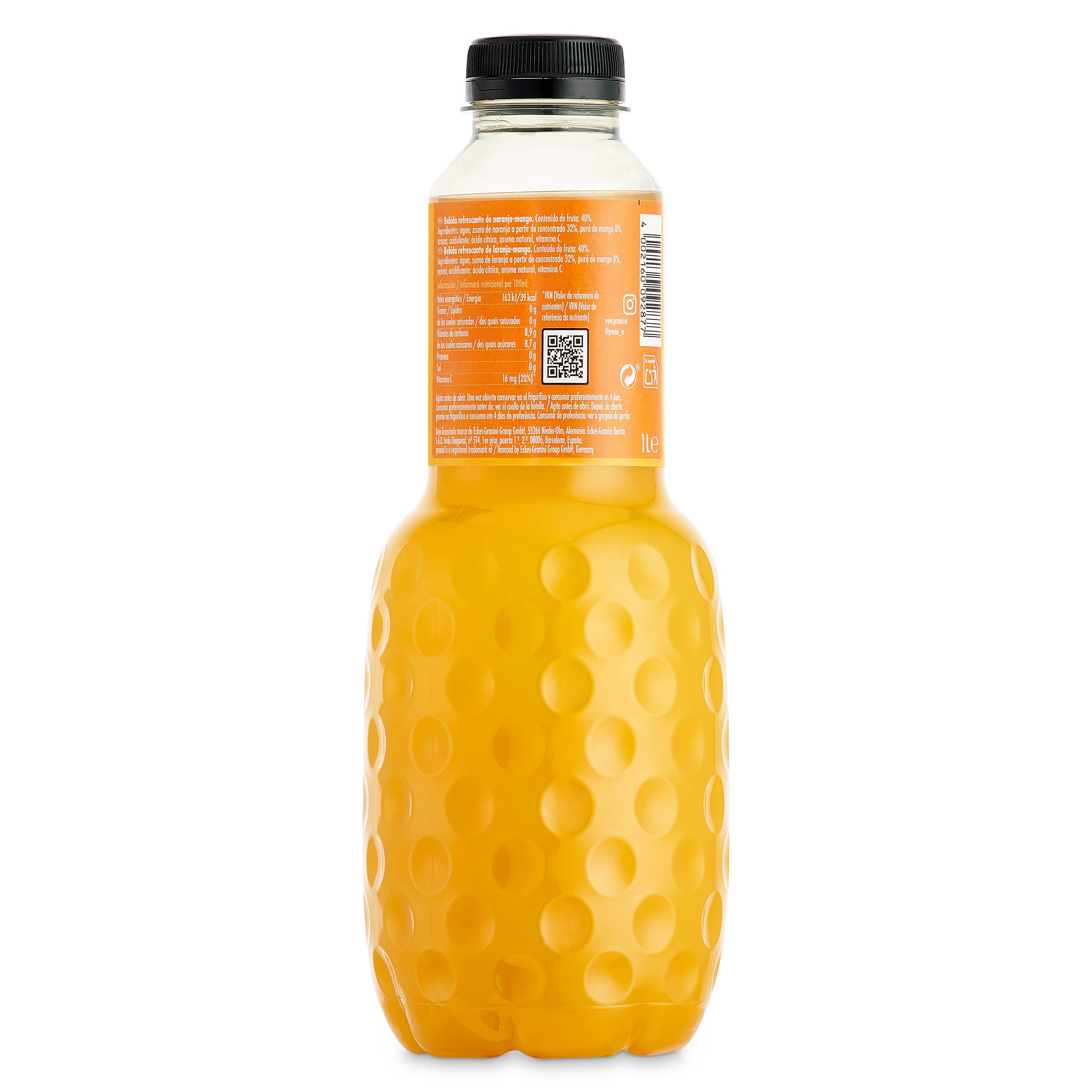 Bebida de zumo de naranja y mango Granini 1 L