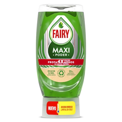 Lavavajillas mano maxi poder anti-goteo Fairy botella 370 ml-0
