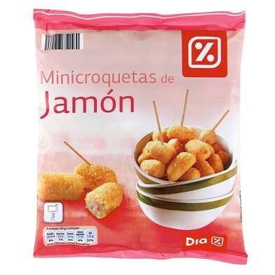 Mini croquetas de jamón Dia bolsa 500 g-0