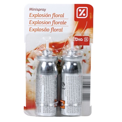 Ambientador mini spray aroma explosión floral 2 unidades Dia blister 2 unidades-0
