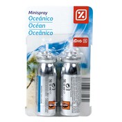 Ambientador mini spray aroma oceánico 2 unidades Dia blister 2 unidades