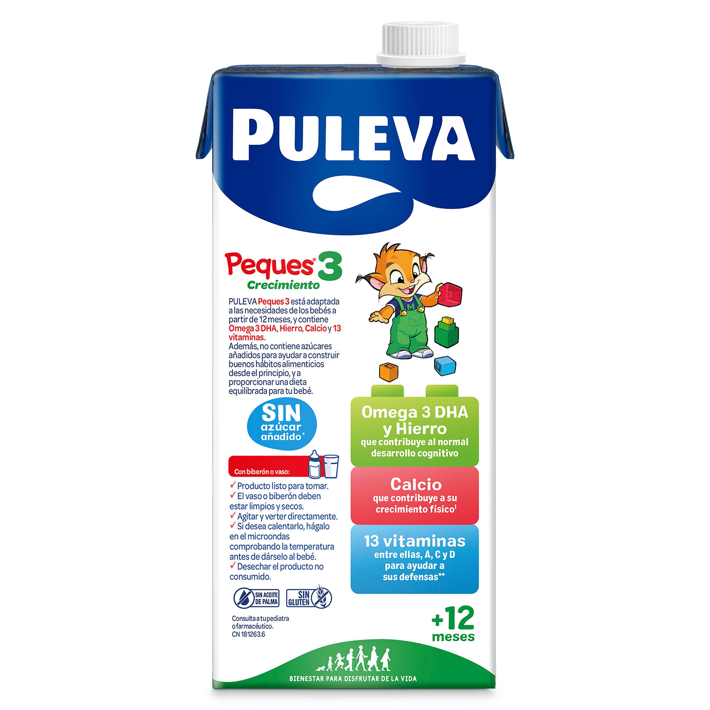 Leche infantil crecimiento Peques 3 Puleva 1 L