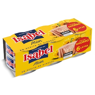 atun en aceite de girasol 6 x 52 g