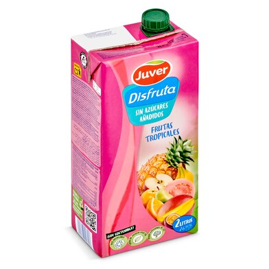 Bebida de zumo light tropical Juver Disfruta brik 2 l-0 Bebida de zumo light tropical Juver Disfruta brik 2 l-0