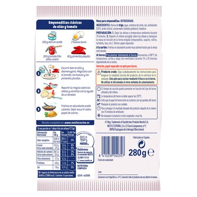 Masa para empanadillas y postres paquete Buitoni bolsa 280 g-1 Masa para empanadillas y postres paquete Buitoni bolsa 280 g-1