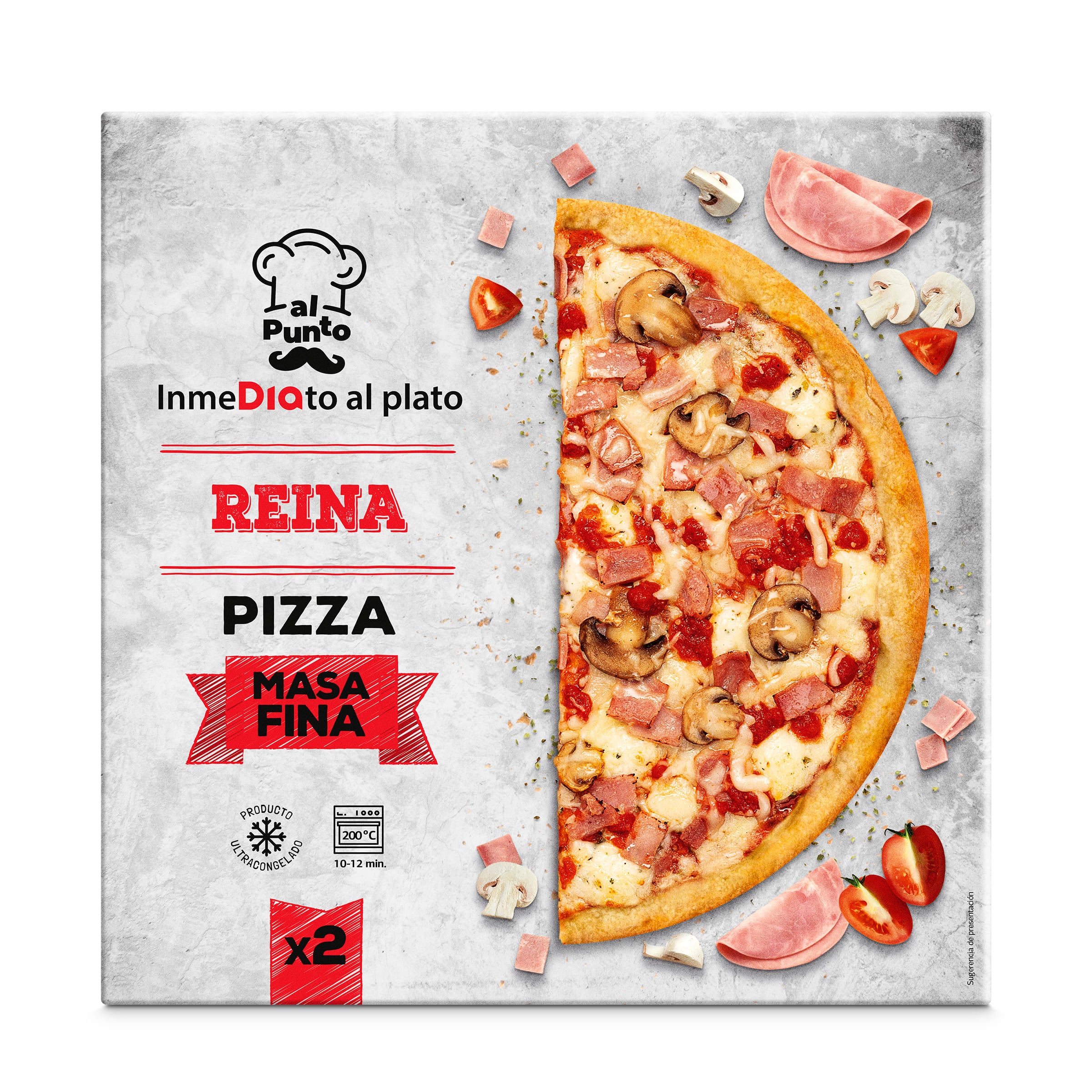 Pizza reina 2 unidades Dia Al Punto 700 g