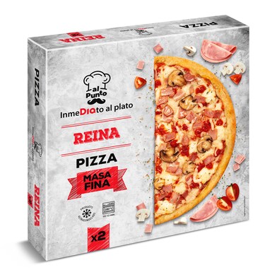 Pizza reina 2 unidades Al Punto Dia caja 700 g-0 Pizza reina 2 unidades Al Punto Dia caja 700 g-0