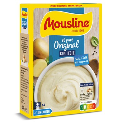 Puré de patatas con leche Mousline caja 230 g-0 Puré de patatas con leche Mousline caja 230 g-0