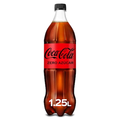 Refresco de cola zero Coca-Cola botella 1.25 l-0