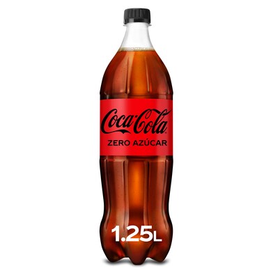 Refresco de cola zero Coca-Cola botella 1.25 l-0