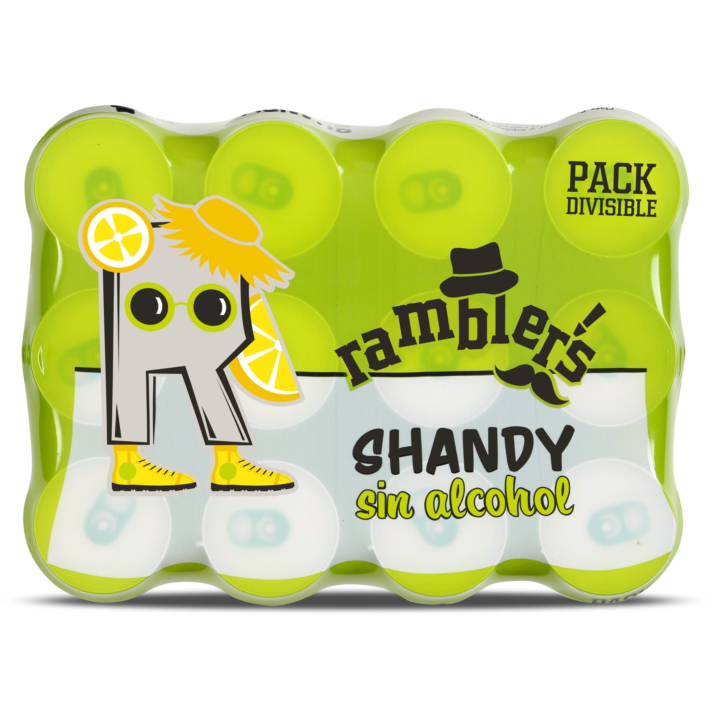 Cerveza shandy sin alcohol Dia Ramblers pack 12 x 33 cl