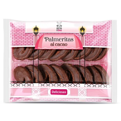 Palmeritas de hojaldre al cacao El molino de Dia bandeja 260 g-0 Palmeritas de hojaldre al cacao El molino de Dia bandeja 260 g-0