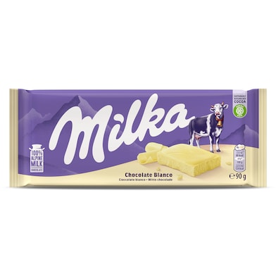 Chocolate blanco Milka 90 g-0