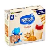 Papilla líquida 8 cereales con galleta y leche continuación Nestlé brik 2 x 250 ml