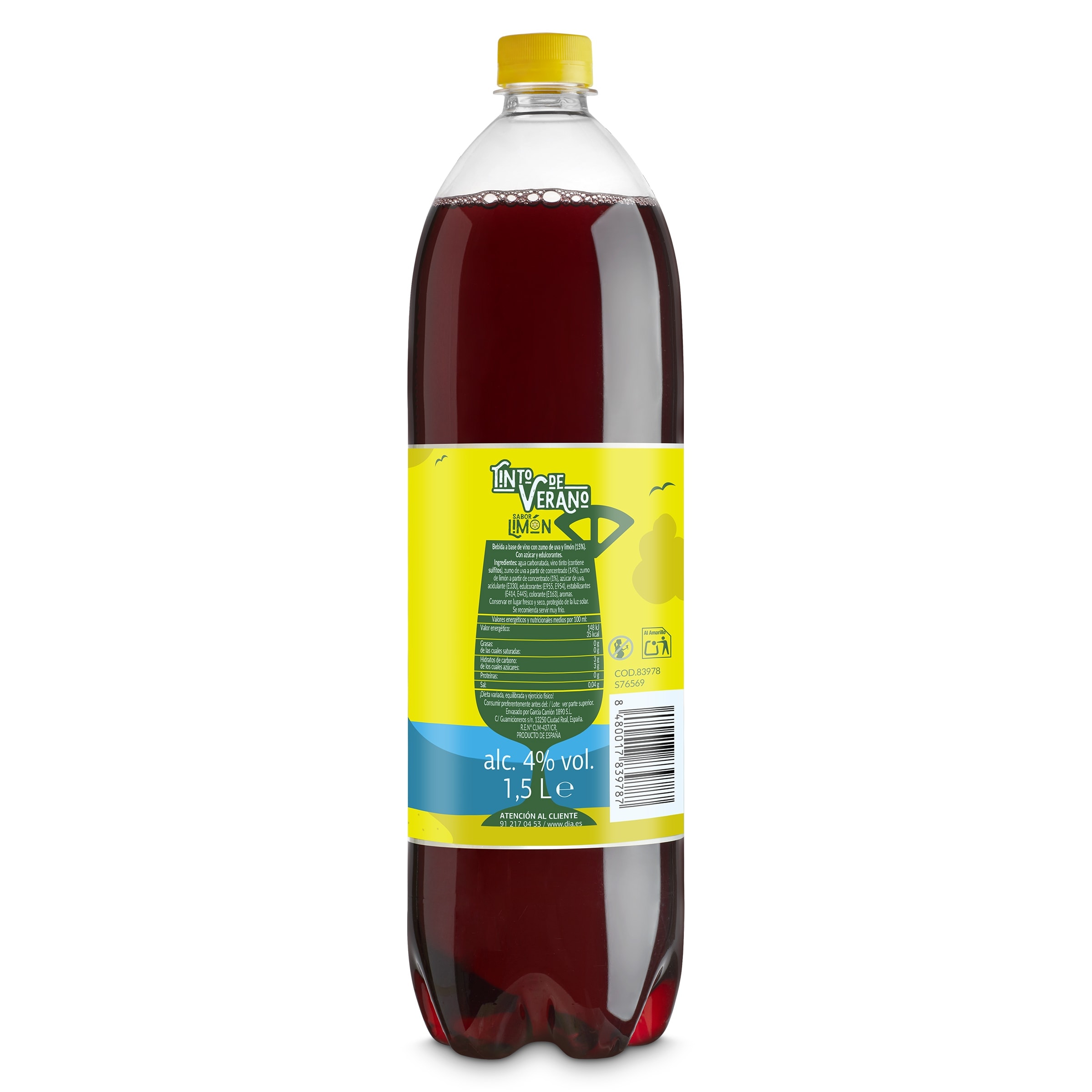 Tinto de verano con limón Fiesta del Dia 1.5 L