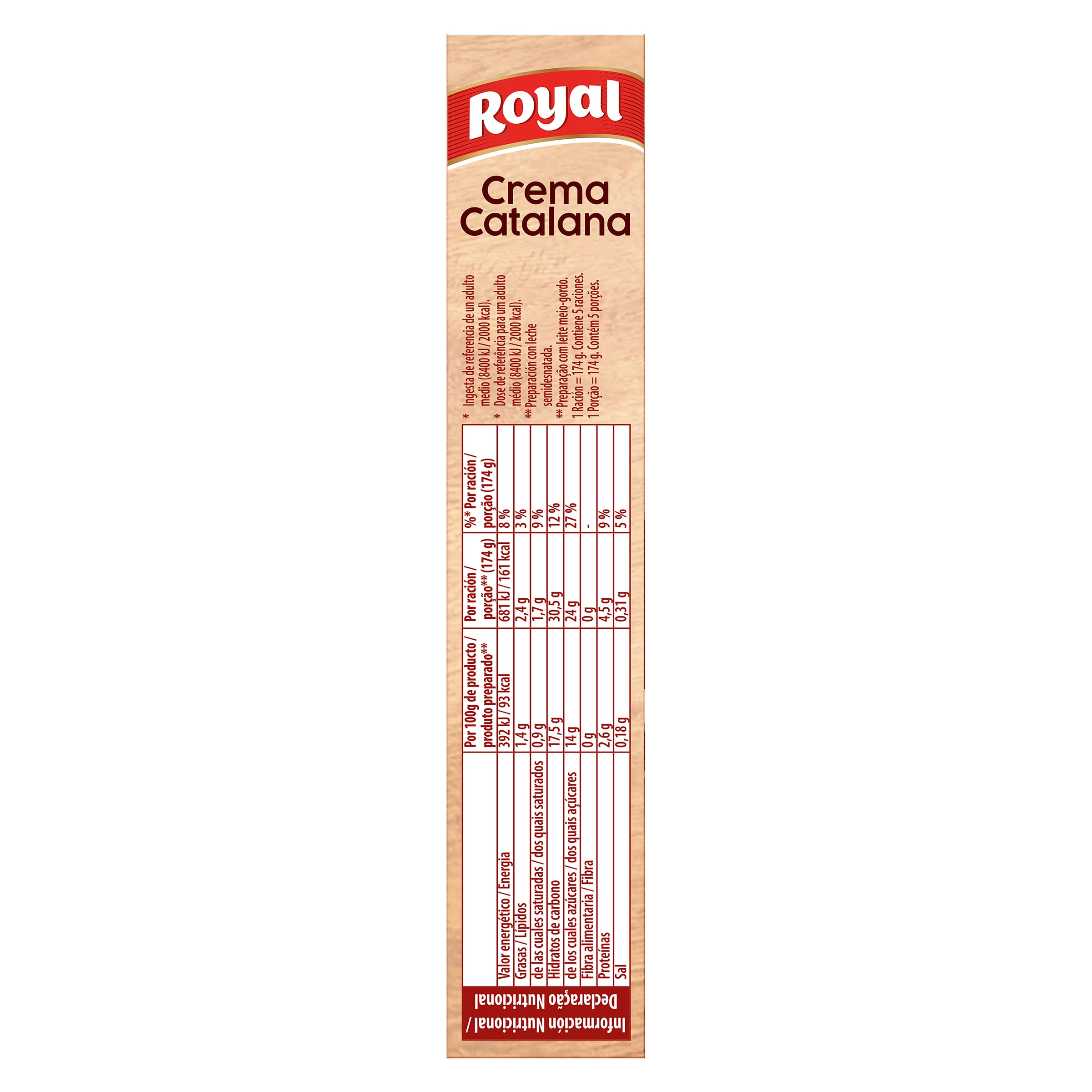 Preparado para crema catalana Royal 120 g