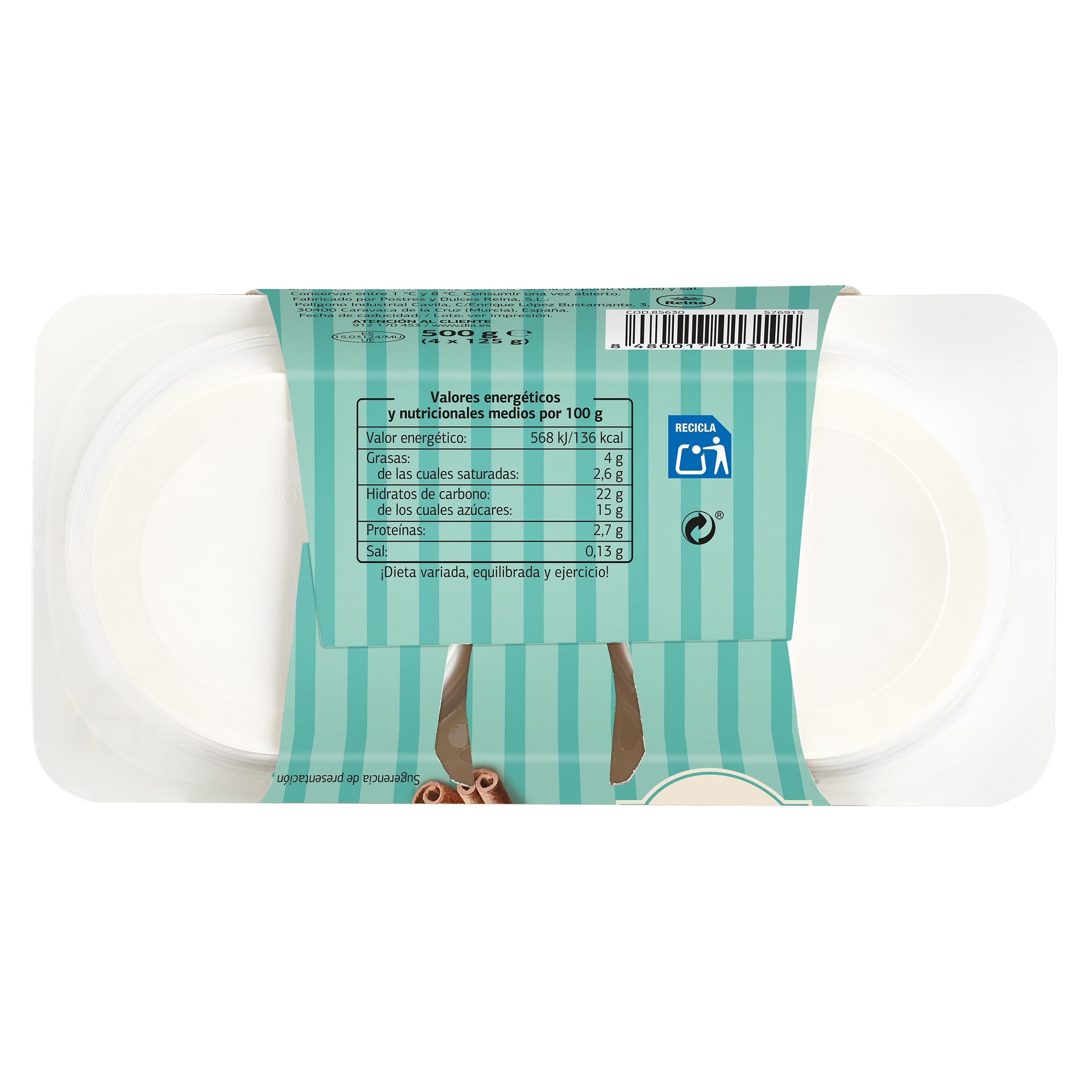 Arroz con leche Dia Caprichoso 4 x 125 g