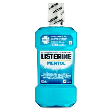 Enjuague bucal mentol Listerine botella 500 ml-0