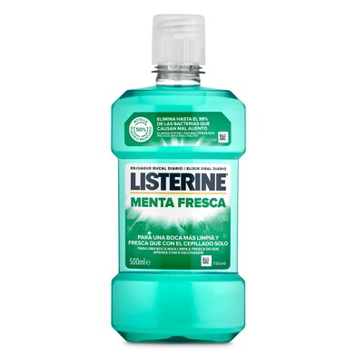 Enjuague bucal menta fresca Listerine botella 500 ml-0 Enjuague bucal menta fresca Listerine botella 500 ml-0
