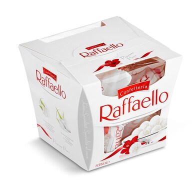 Bombones rellenos de coco y almendra Ferrero Raffaello caja 150 g-0