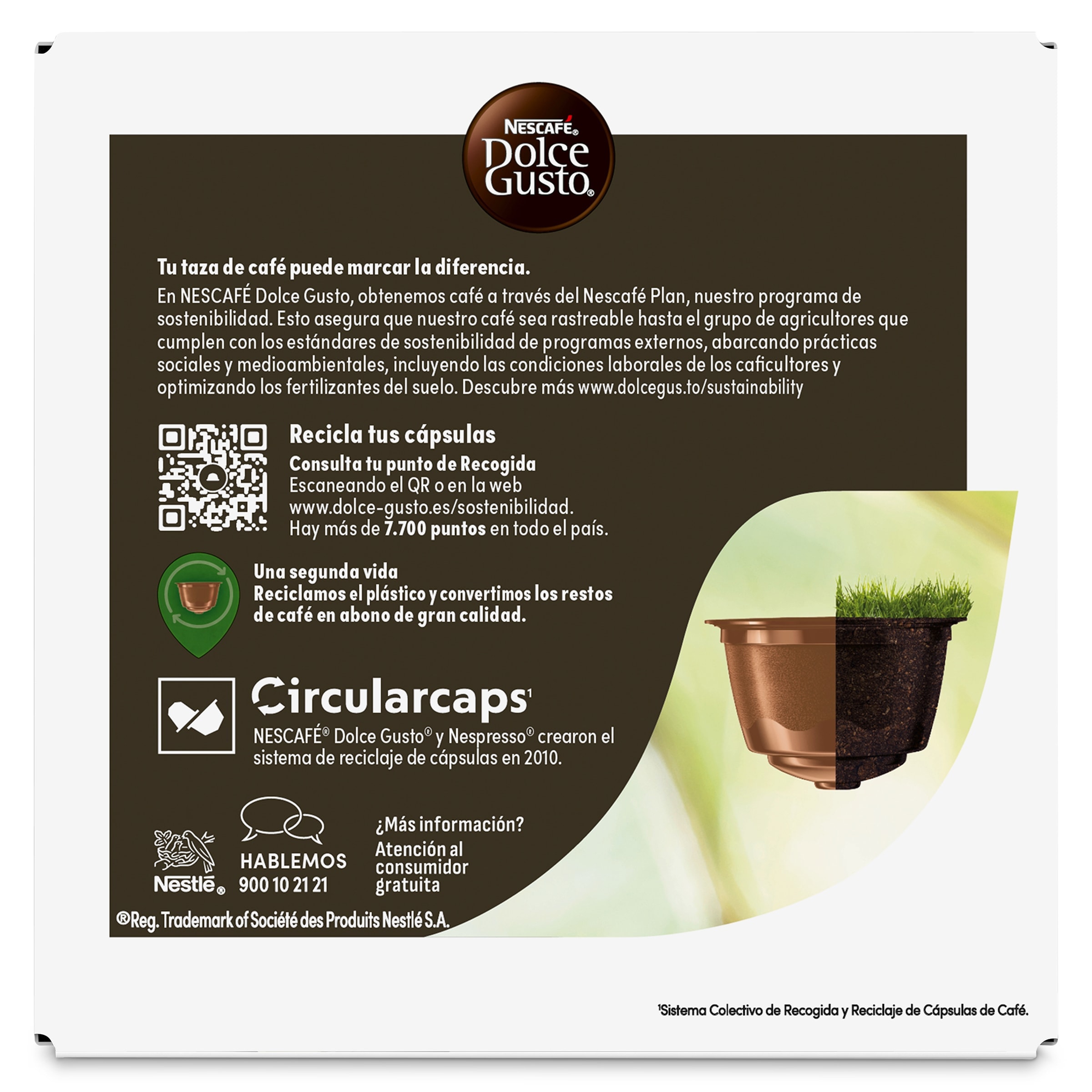 Cápuslas de café expresso intenso Dolce Gusto 16 unidades