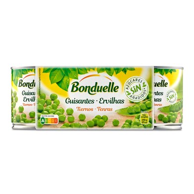 Guisantes muy finos BONDUELLE pack 3 unidades LATA 420 GR-1 Guisantes muy finos BONDUELLE pack 3 unidades LATA 420 GR-1