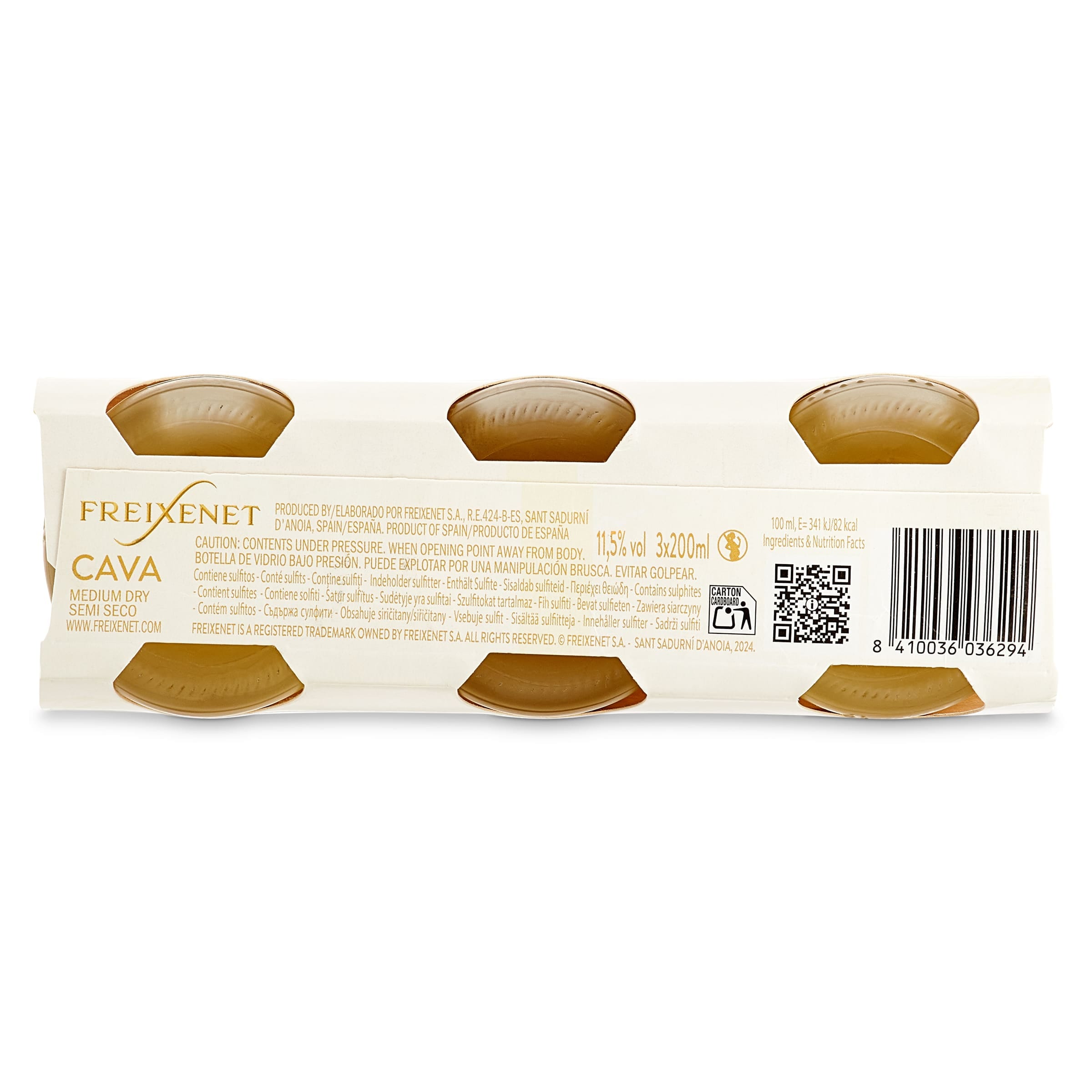 Cava semiseco Freixenet Carta Nevada pack 3 x 20 cl