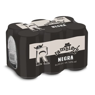 Cerveza negra Dia Ramblers pack 6 x 33 cl