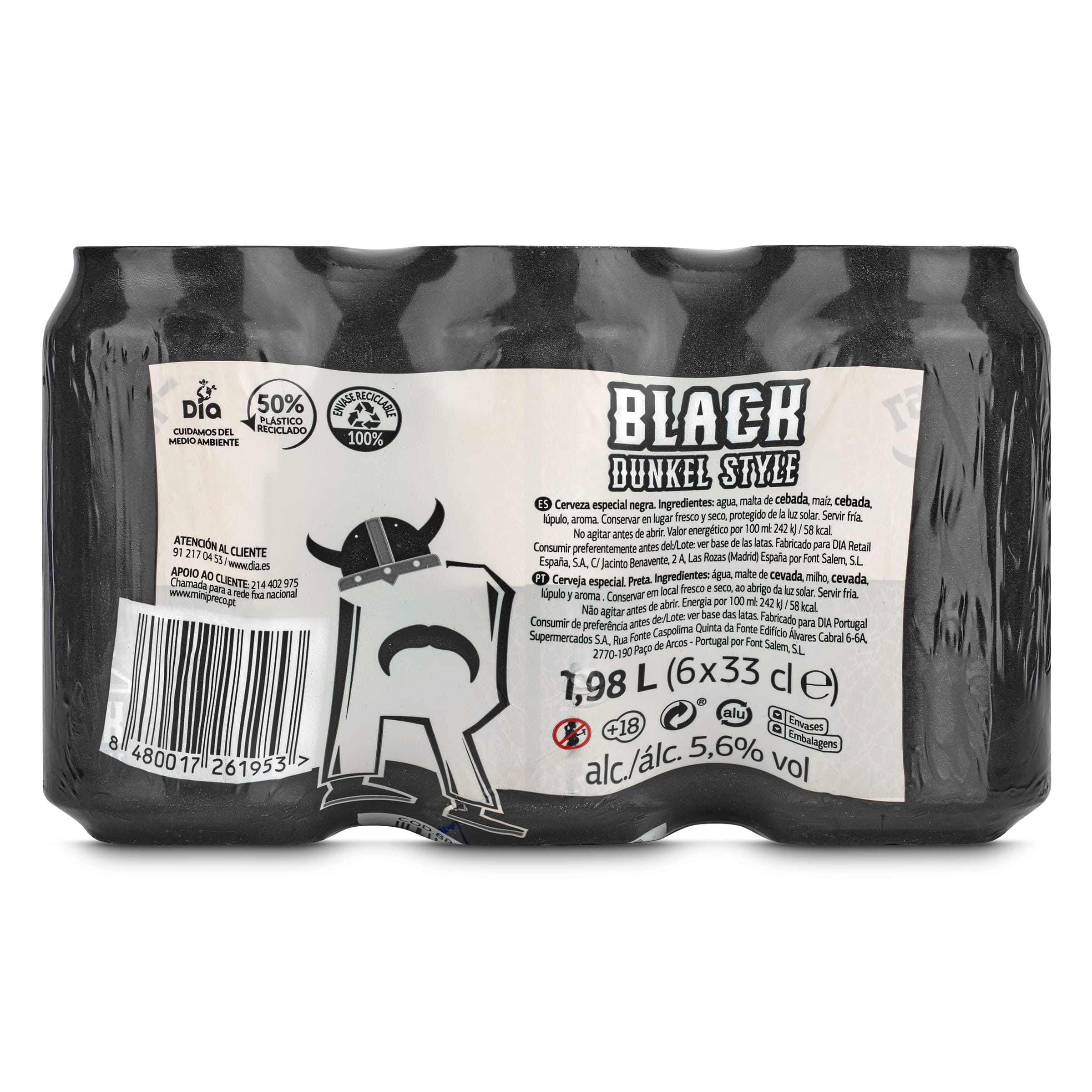 Cerveza negra Dia Ramblers pack 6 x 33 cl
