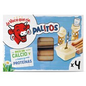 Queso fundido con palitos de pan La vaca que ríe caja 140 g