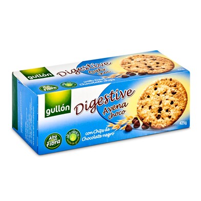 Galletas digestive con avena y chocolate Gullón caja 425 g-0