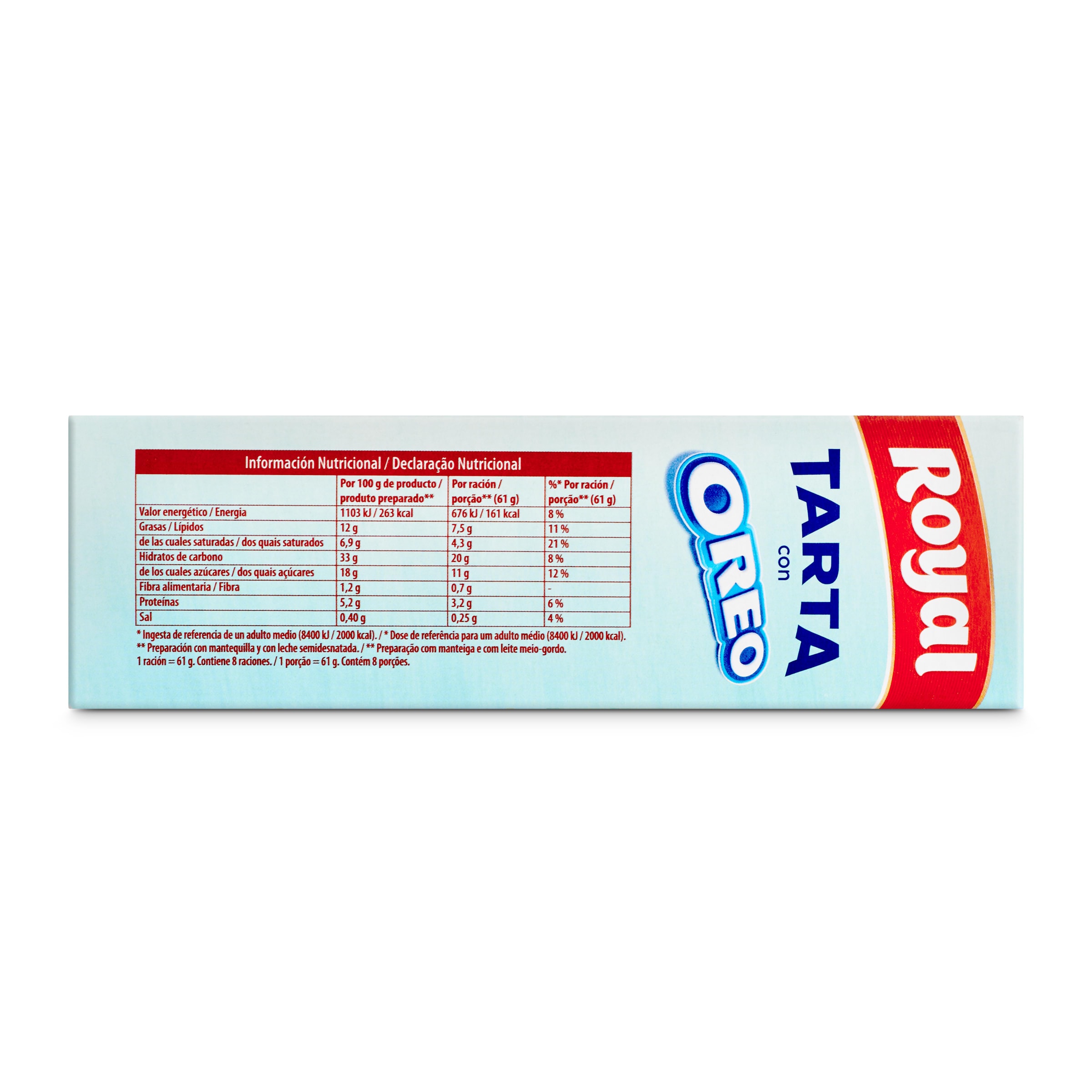 Preparado para tarta de oreo Royal 215 g