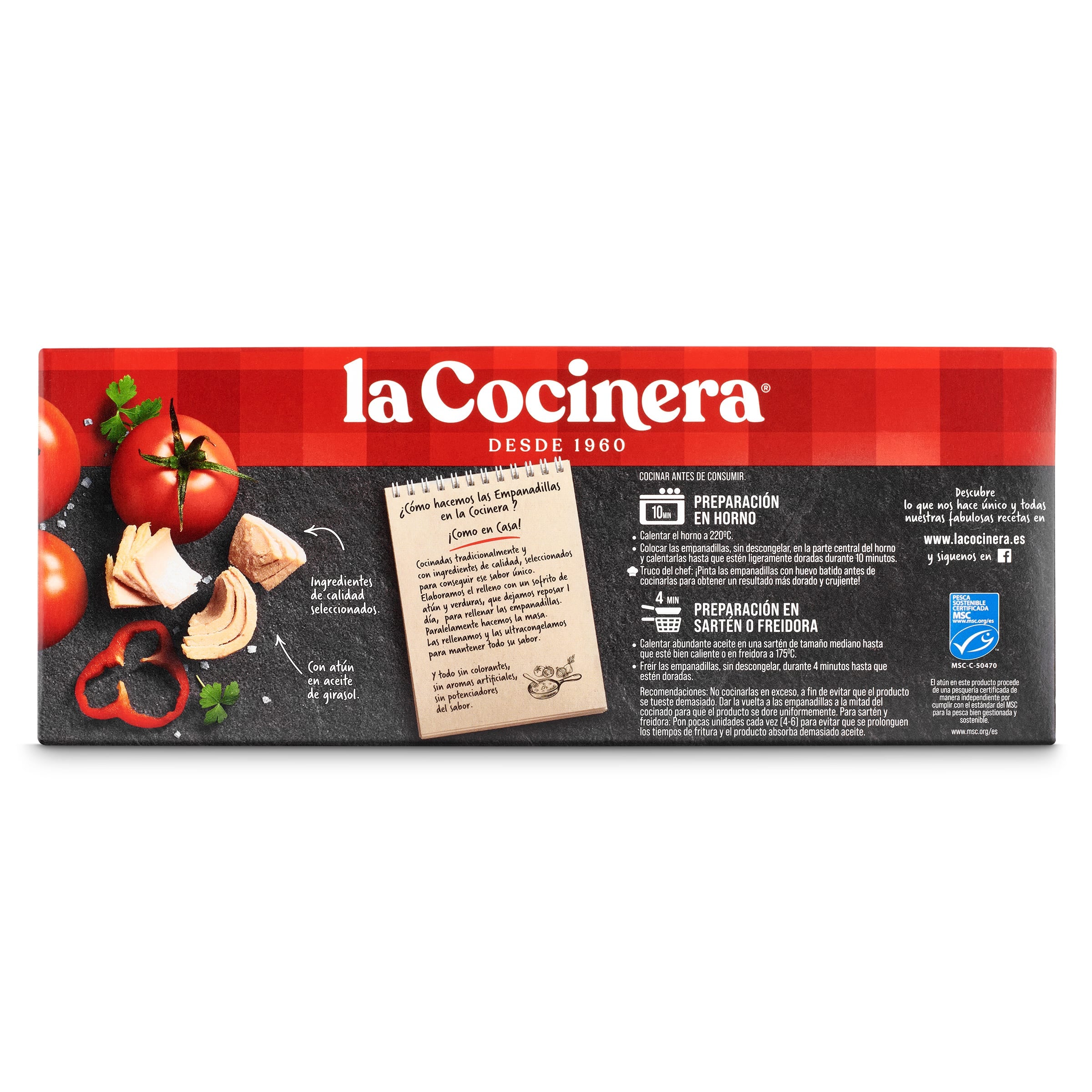 Empanadillas de atún MSC La Cocinera 312 g