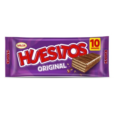 Barritas de barquillo recubierta de chocolate con leche Huesitos bolsa 200 g-0