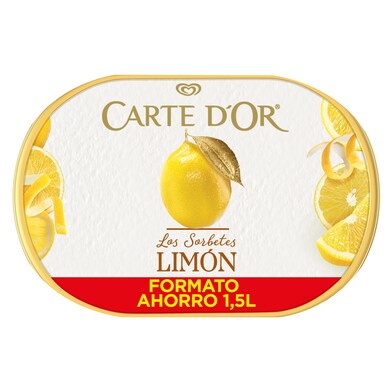 Sorbete de limón Carte D'Or tarrina 500 g-0 Sorbete de limón Carte D'Or tarrina 500 g-0
